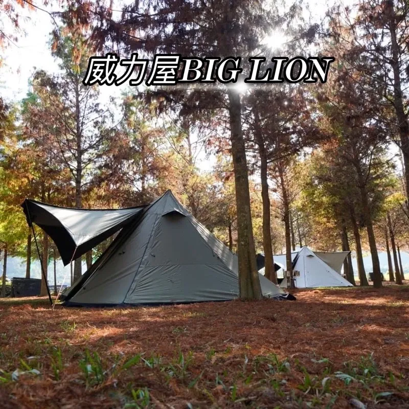 BIG LION威力屋 47雙峰帳篷〈軍綠〉MIT台灣製造 四季帳篷「EcoCAMP|艾科戶外」