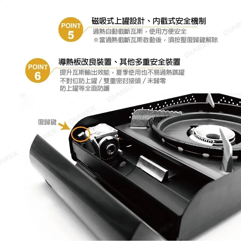 ProKamping領航家 高功率瓦斯爐4.1kW─黑森爐 PK-42/卡式爐/附硬盒/日本製/台灣公司貨「艾科戶外」