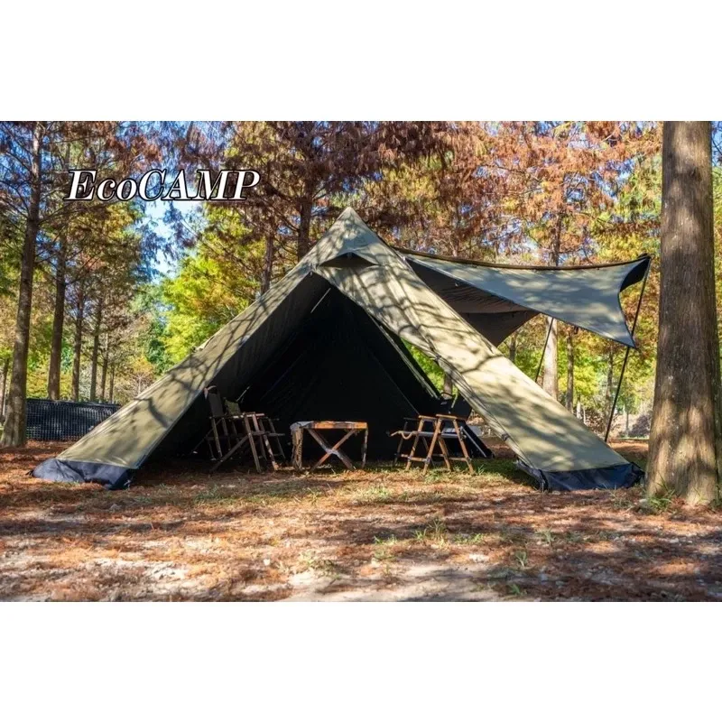 BIG LION威力屋 47雙峰帳篷〈軍綠〉MIT台灣製造 四季帳篷「EcoCAMP|艾科戶外」