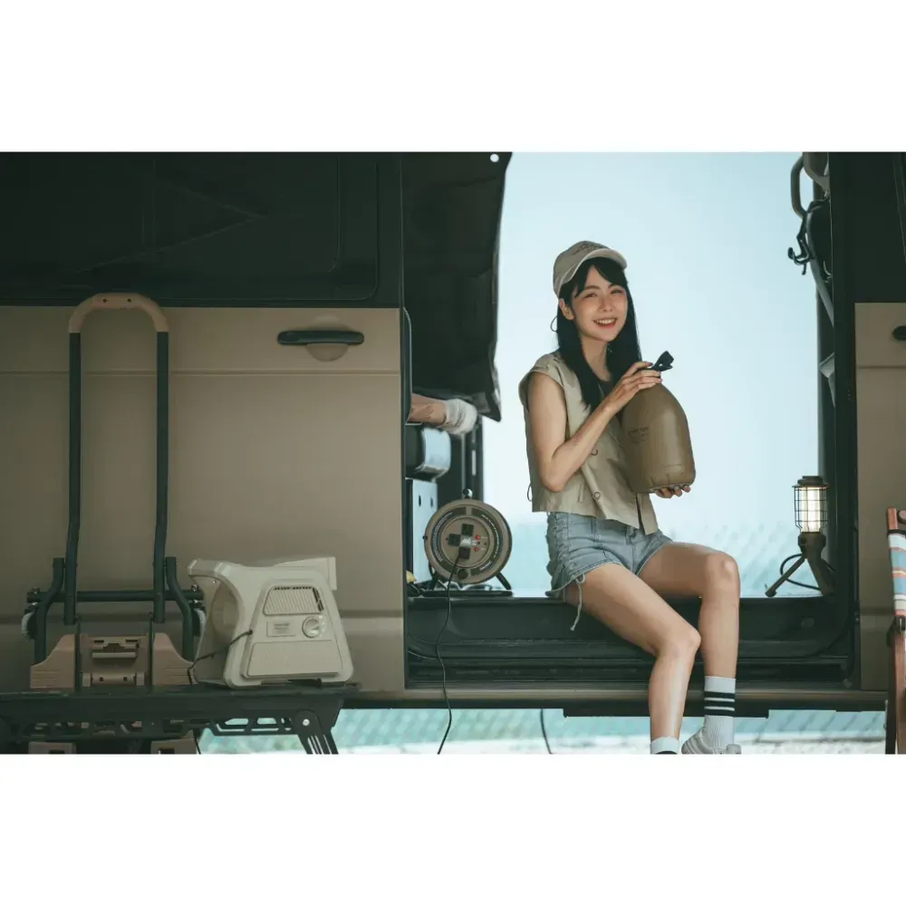 ADAMOUTDOOR ｜重裝渦輪扇 循環扇〈黑色、沙色、軍綠〉「EcoCAMP 艾科戶外」