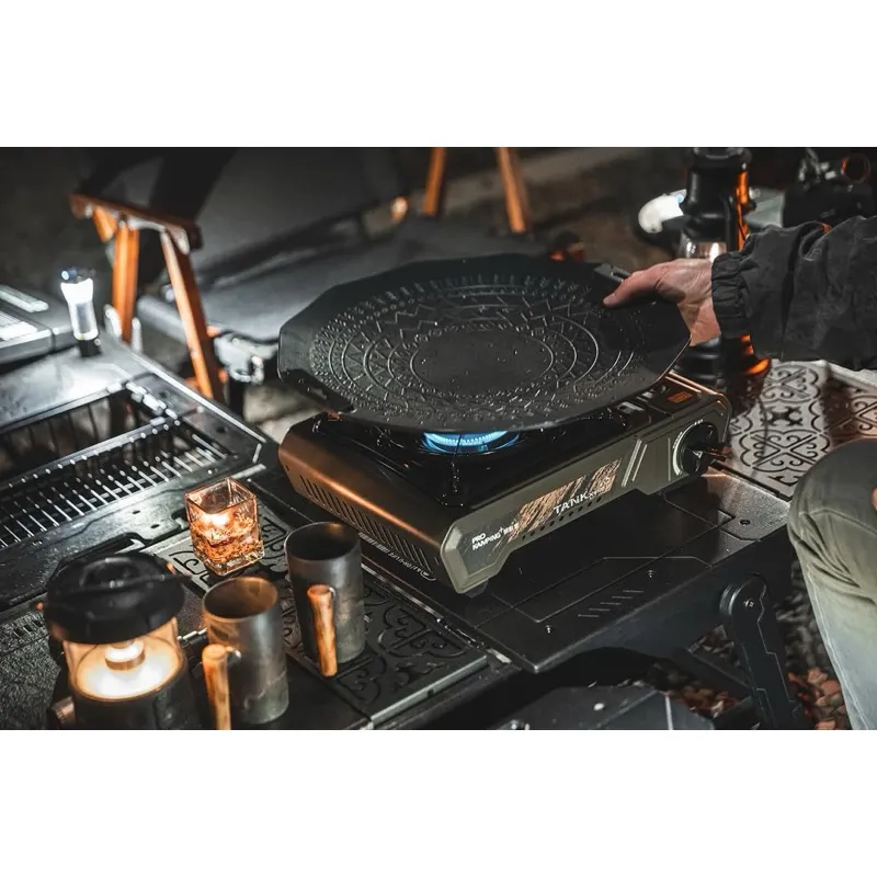 領航家PRO KAMPING TANK高功率瓦斯爐II代-軍綠色X-4000II「EcoCAMP艾科戶外」