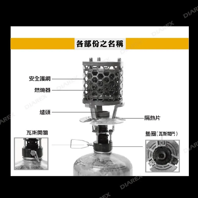 領航家Pro Kamping T-heater 瓦斯暖爐「EcoCAMP│艾科戶外」