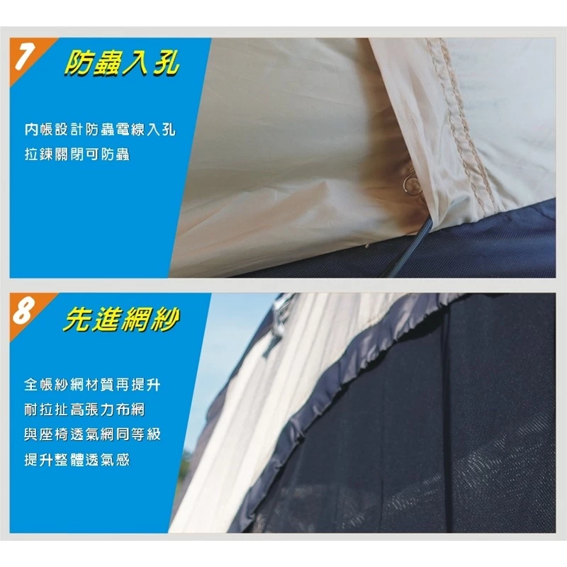 威力屋 摩卡300KING (銀膠)【綠色工場】別墅帳篷 多人帳篷 速搭帳 四季帳 一房一廳 露營帳篷 快速帳 台灣製