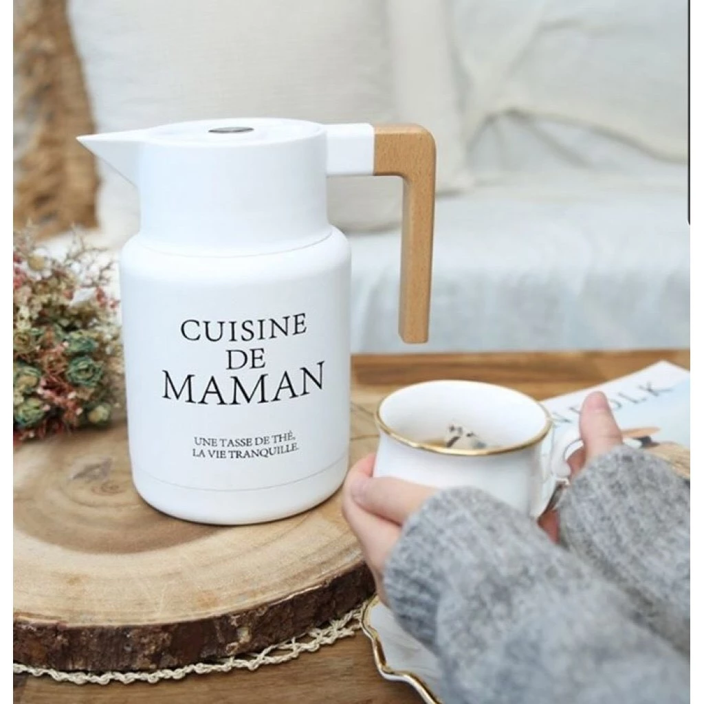 【綠色工場】 韓國熱銷 Cuisine de maman 1500cc 保溫壼 熱水壺 茶壺 水壺 保溫 保溫瓶 露營