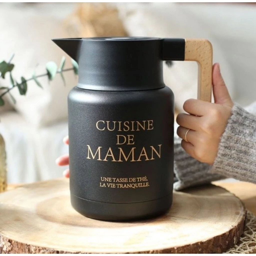 【綠色工場】 韓國熱銷 Cuisine de maman 1500cc 保溫壼 熱水壺 茶壺 水壺 保溫 保溫瓶 露營
