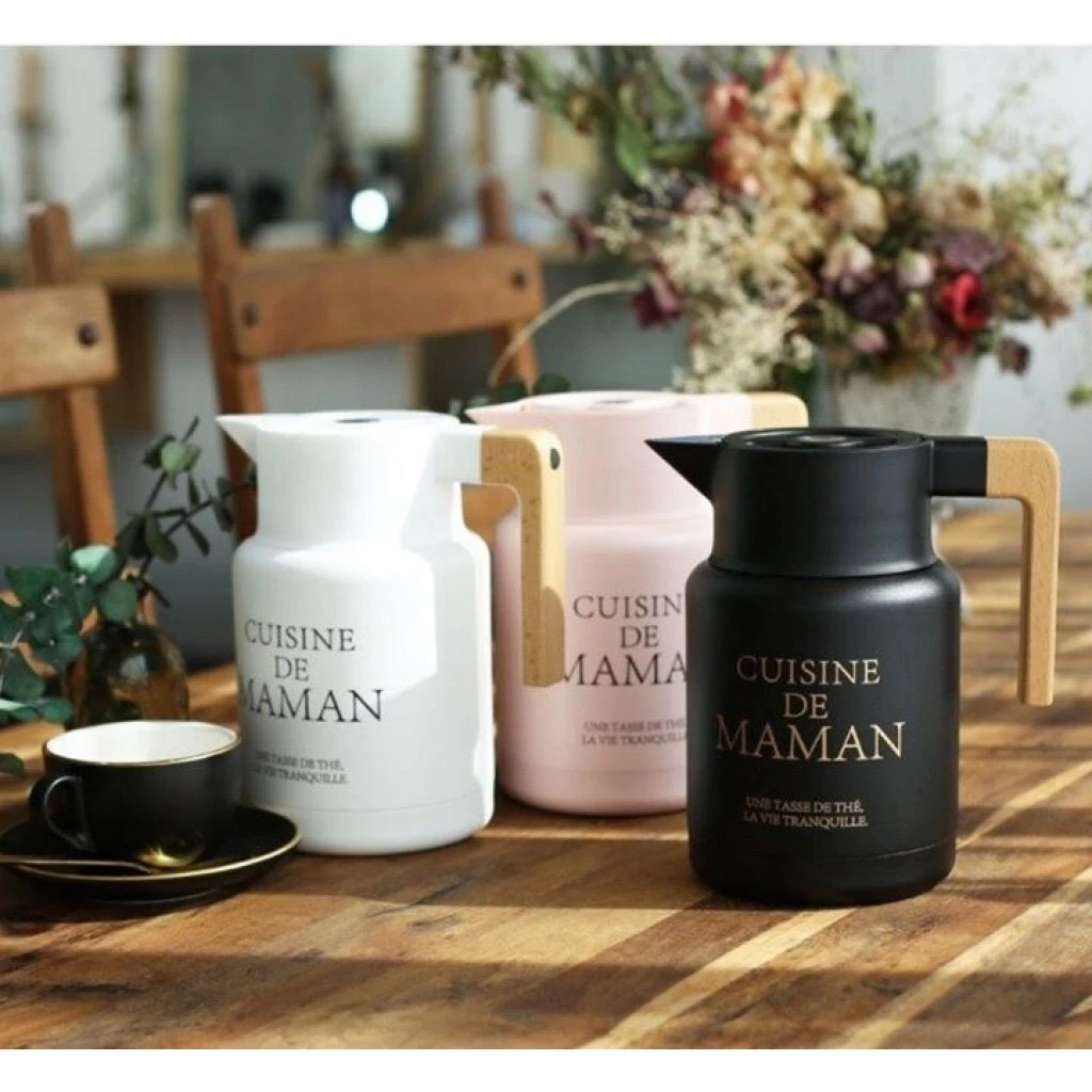 【綠色工場】 韓國熱銷 Cuisine de maman 1500cc 保溫壼 熱水壺 茶壺 水壺 保溫 保溫瓶 露營