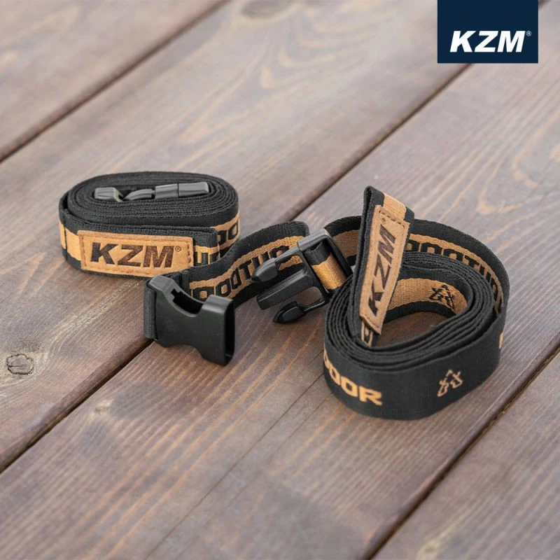 【綠色工場】KAZMI KZM 多功能束帶2入 魔鬼氈 束袋 露營綁物袋 綁物繩 收納繩 露營 野營 登山 戶外