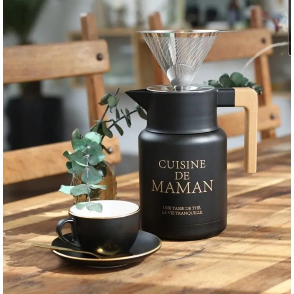 【綠色工場】 韓國熱銷 Cuisine de maman 1500cc 保溫壼 熱水壺 茶壺 水壺 保溫 保溫瓶 露營