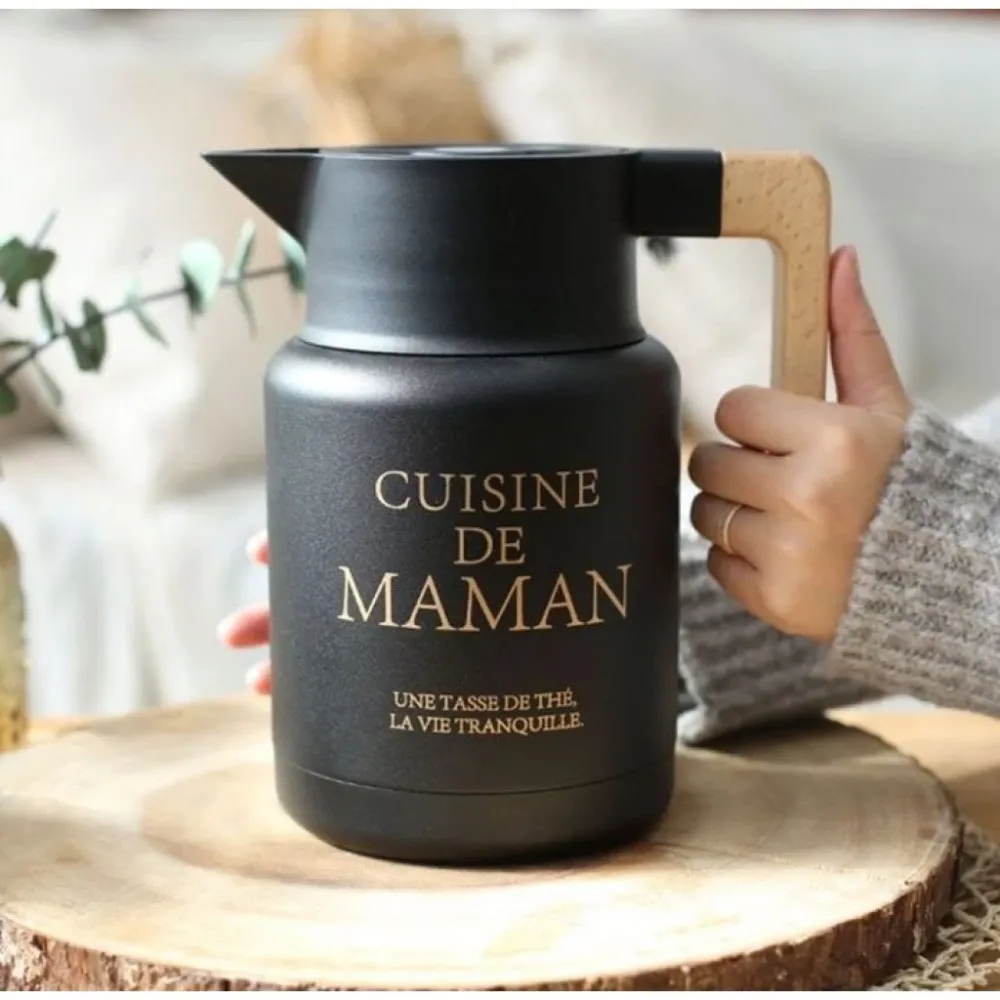 【綠色工場】 韓國熱銷 Cuisine de maman 1500cc 保溫壼 熱水壺 茶壺 水壺 保溫 保溫瓶 露營