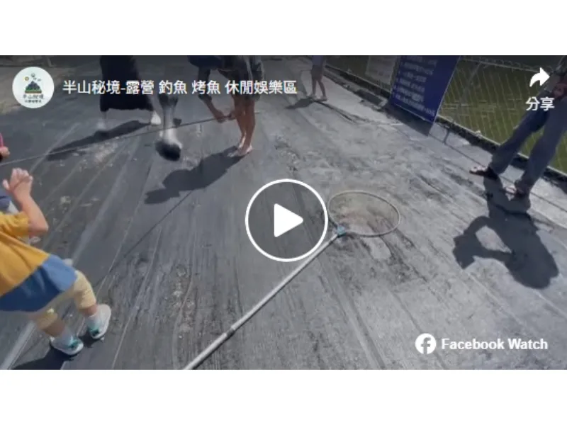 我們的鎮店之寶~烏鰡 又上來跟客人打招呼了唷！南投景觀雨棚露營區/南投豪華雨棚露營區